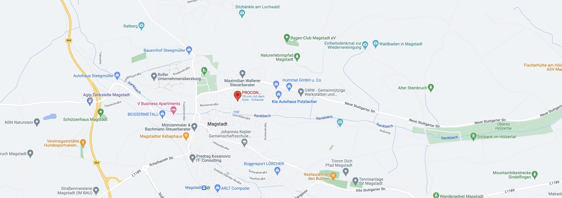 Procon GoogleMaps-Karte